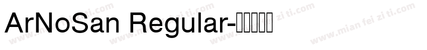 ArNoSan Regular字体转换